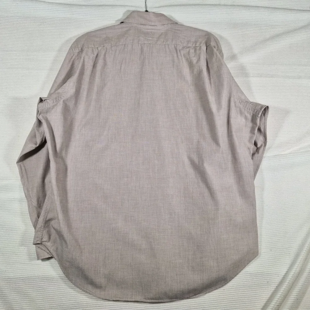 Polo Ralph Lauren Philip Dress Shirt Mens 16.5 34/35 Beige Cotton